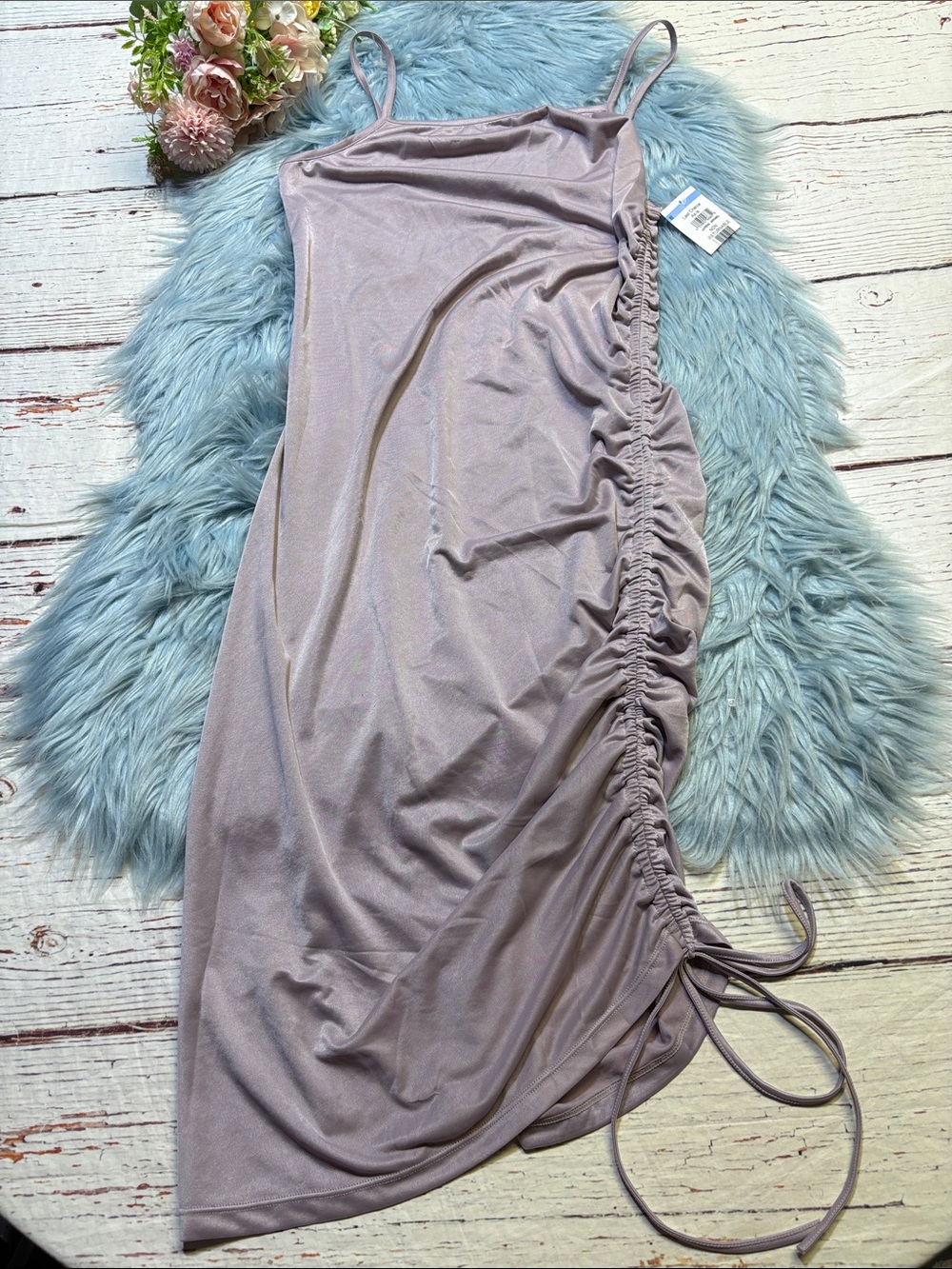 NWT Free People Talk About It Midi-to-Mini Slip Dress sz L